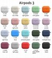 Hot silicon cases cover for apple airpods 2/ pro/3rd cases covers shells  5