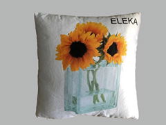 ELEKA sunflower decorative throw pillow,