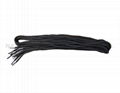 black color cords   pattern fabric   cotton cords trim for sportswear  2