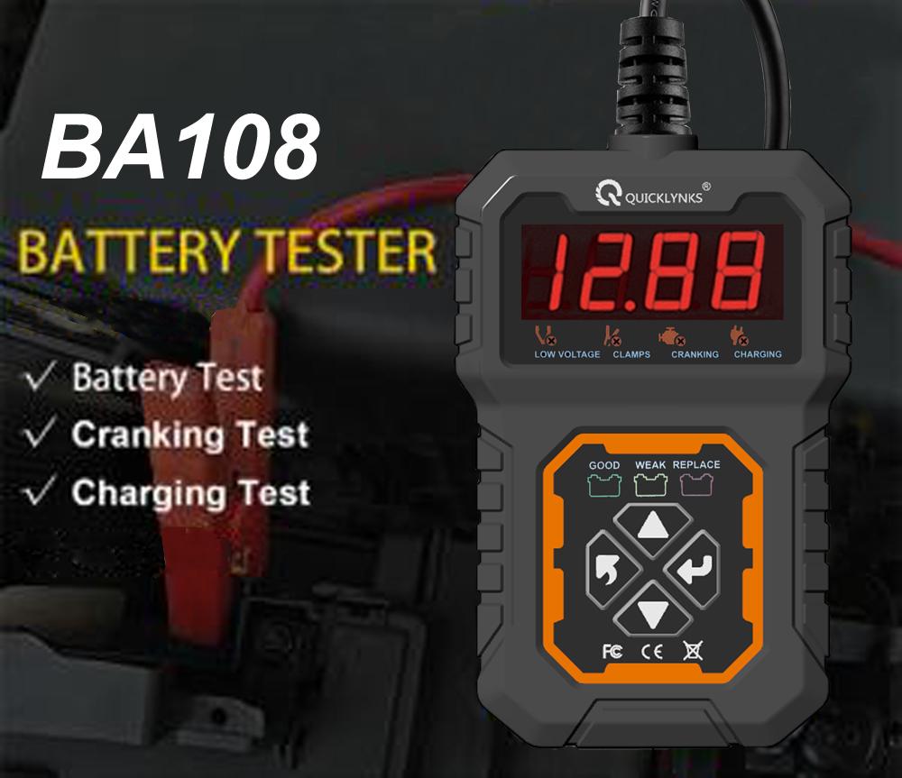 car charging cranking test 12V lead acid/lithium Auto car battery tester  2