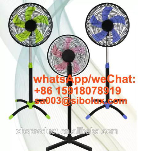 AC power source 16/18 inch plastic standing fan cross base/round base/ventilador