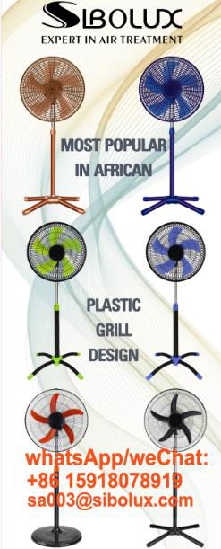 AC power source 16/18 inch plastic standing fan cross base/round base/ventilador 2