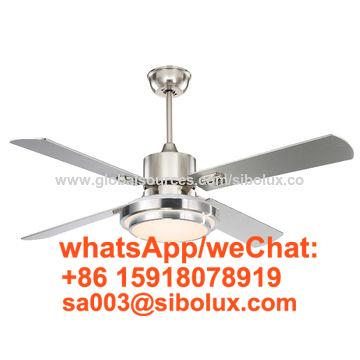 54 inch Industrial remote ceiling fan with LED light for home appliances 3