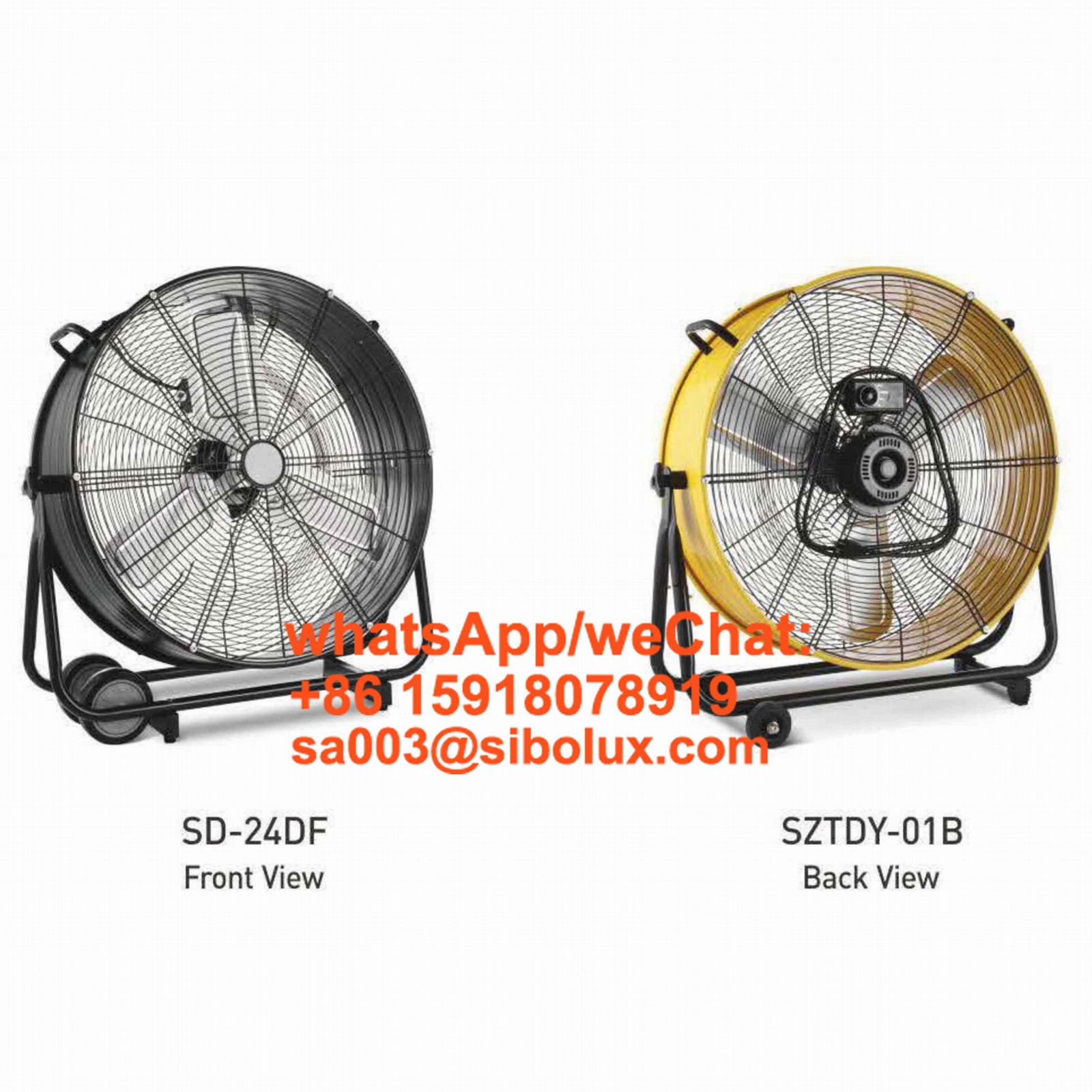 42inch 48 inch  Industrial High Velocity Drum Fan Belt Drive with Pull Handle  3