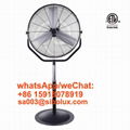 20 Inch Pedestal Drum Fan Metal Construction Stand Fan With Steel Base 