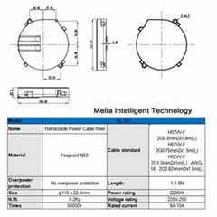 Retractable cable reel With home appliances