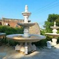 厂家定制黄锈石跌水钵园林庭院水池喷水珐大型黄金麻石雕喷泉 3