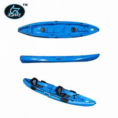 Yinhe outdoor rotational moulding 2+2 four person family boat for paddlers