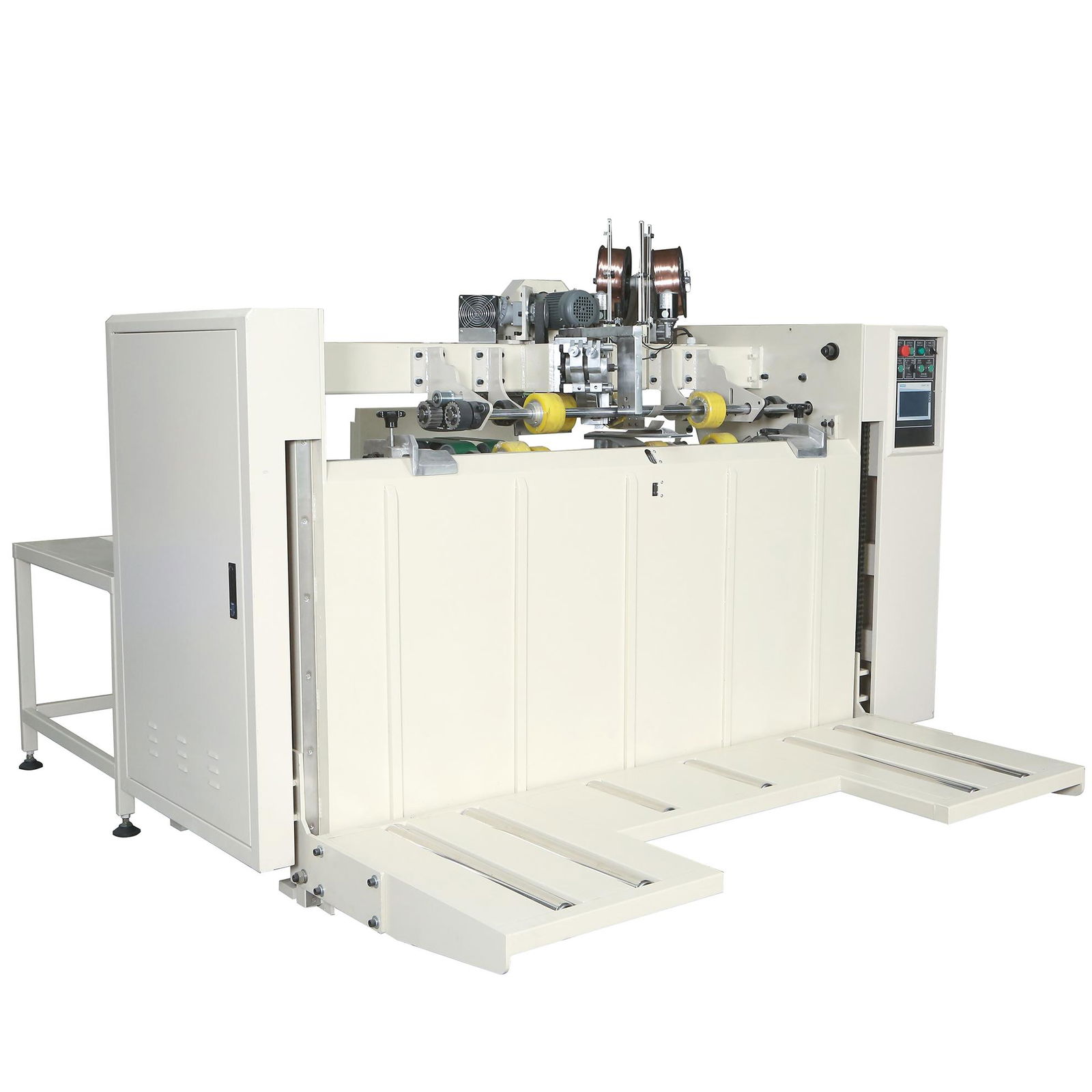 Semi auto corrugated carton box stitching machine  2