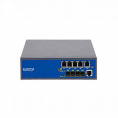 High Performance 4 Pon Port 4 RJ45 EPON OLT with 20km transmission used for ICT