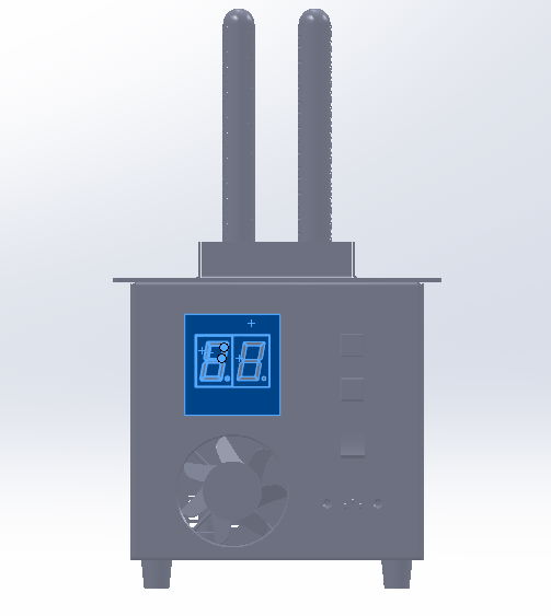 Centralized exhaust gas treatment module for air duct system in 1000sqm room