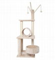 POILS BEBE BEIGE-COLOR CAT ACTIVITY TREE AND TOWER 1