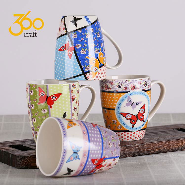 Custom Design Creative Pottery Ceramic Mug Tea Cup With Handle  3