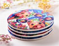 High Quality Bohemian Style Custom Ceramic Coaster With Cork Back