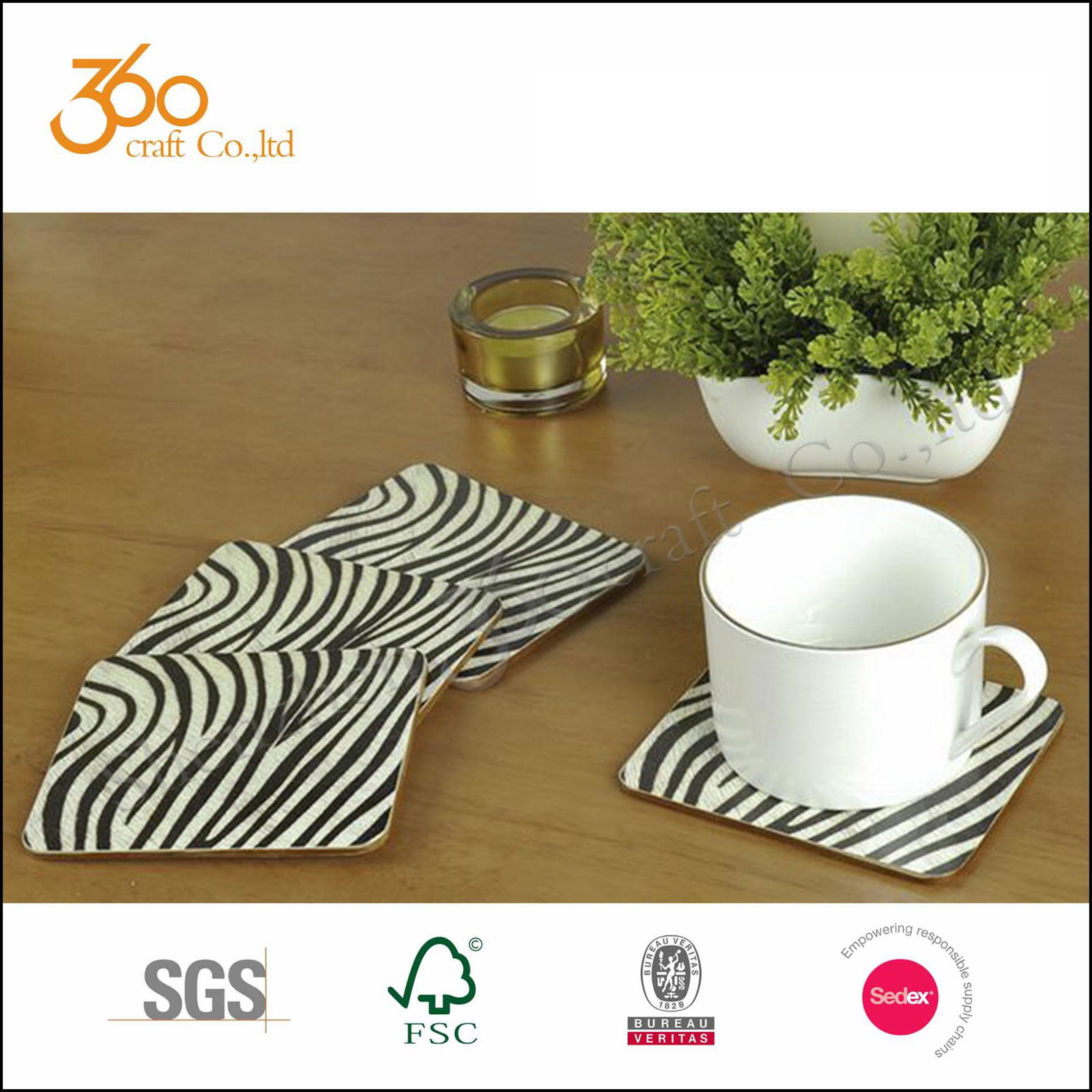 Cork Backed MDF Placemats And Coasters 03 360Craft (China