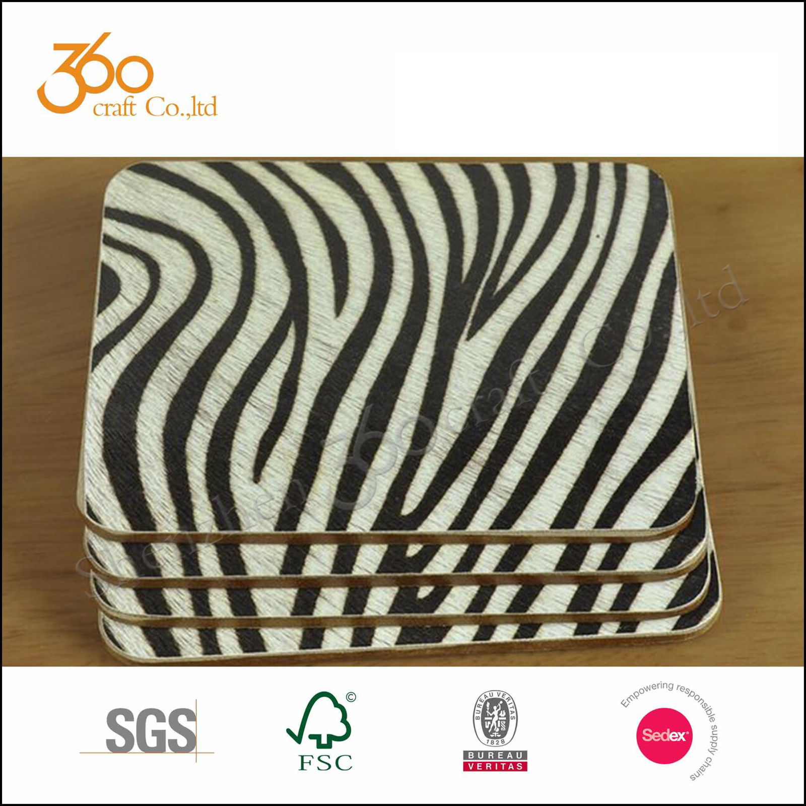 Cork Backed MDF Placemats And Coasters 03 360Craft (China