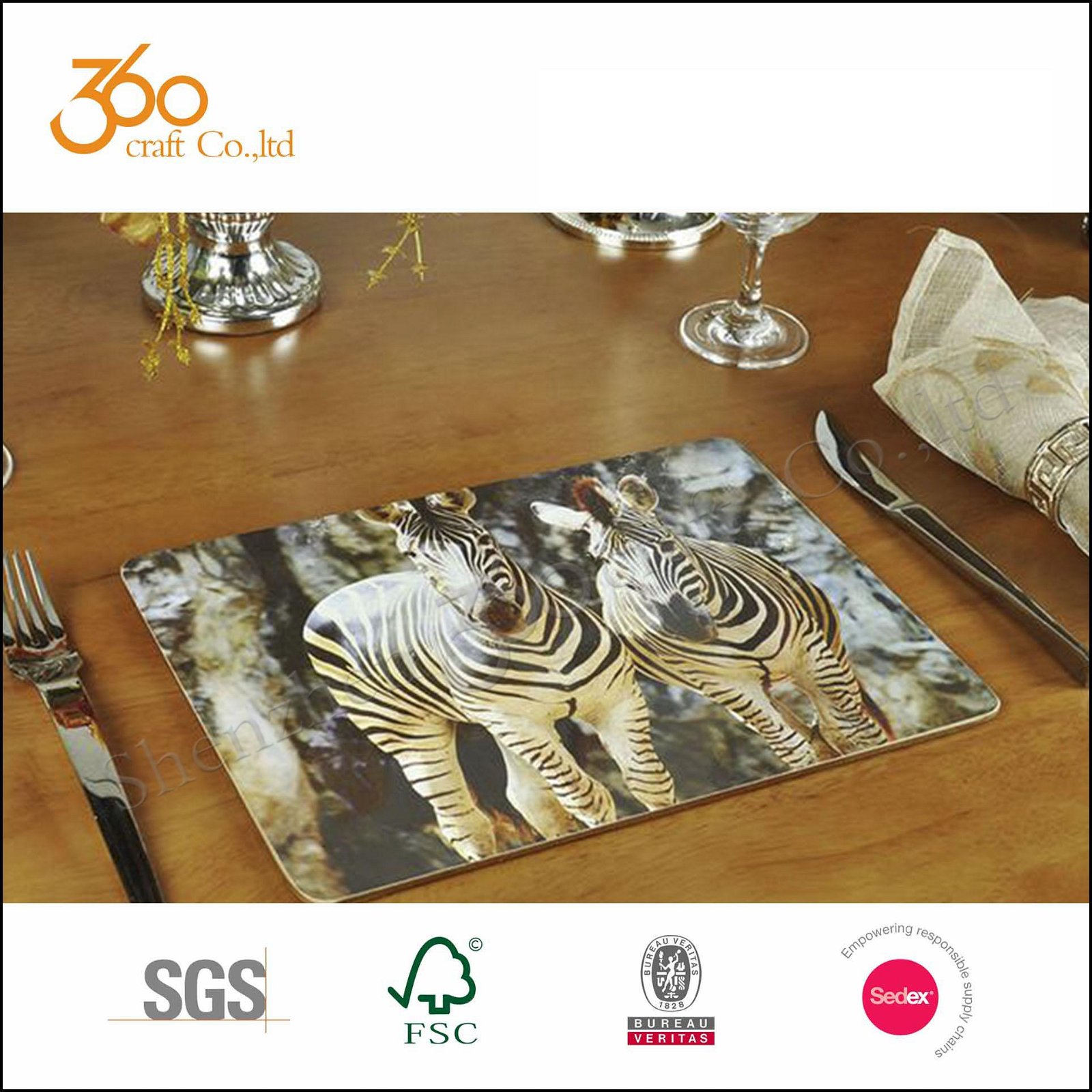 Cork Backed MDF Placemats And Coasters 	 4
