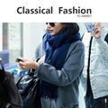 Classical fashion viscose wool scarf