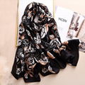 summer beach shawl wraps women silk scarf 2