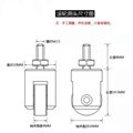 滾軸型活動配件小款定向輪模型一側滑行拼裝玩具滾珠 DIY手工製作 4