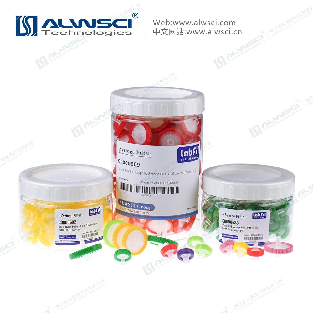 Labfil Yellow Nylon Syringe filter 5