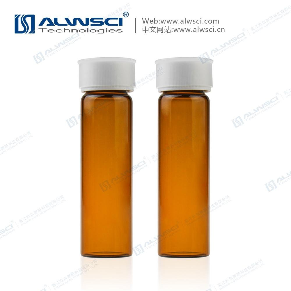 ALWSCI 透明棕色40mL取樣瓶VOA EPA TOC 樣品瓶 吹掃瓶  2