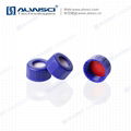 ALWSCI 9mm blue HPLC Bonded Caps with Septa