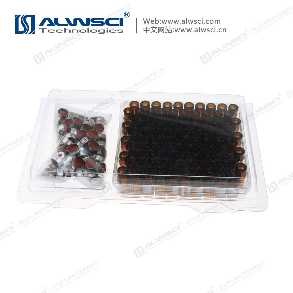 ALWSCI 钳口 进样瓶 11mm 2mL 棕色样品瓶 5