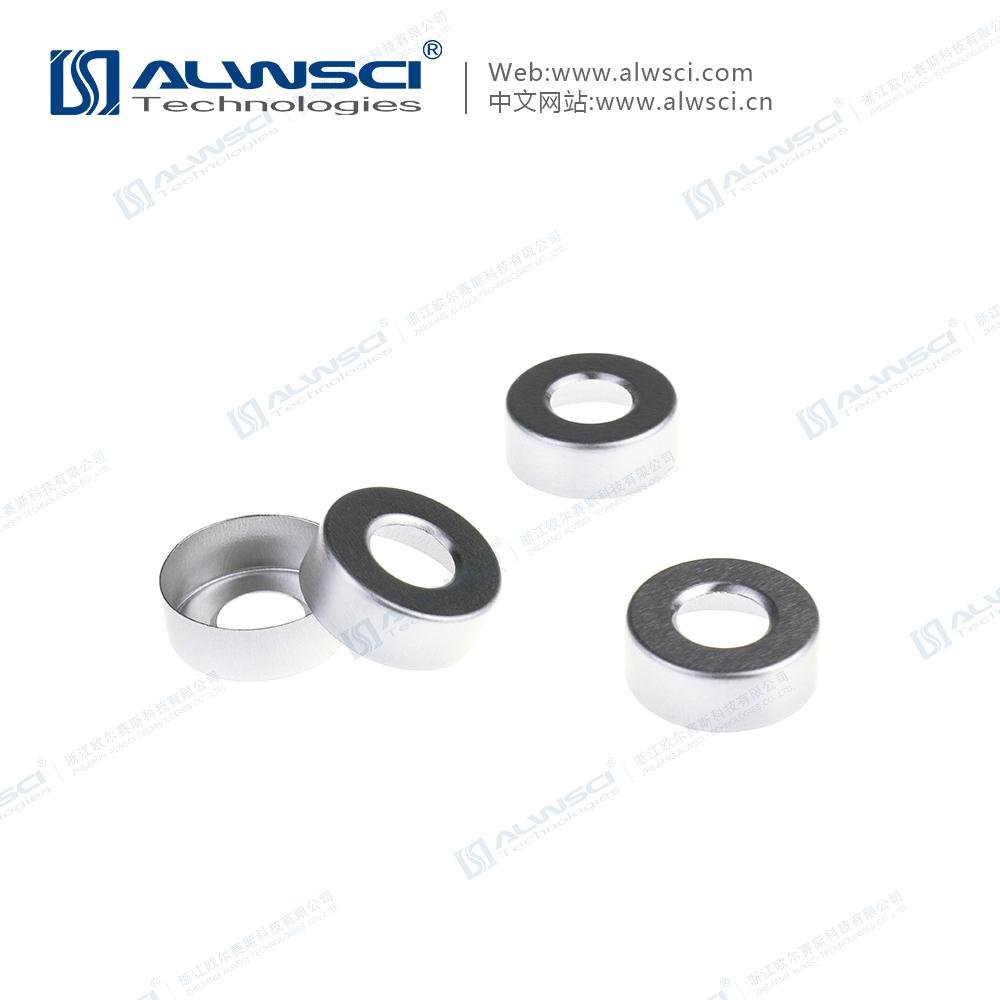 ALWSCI 20mm Aluminum Cap with PTFE septa for GC Headspace Vial