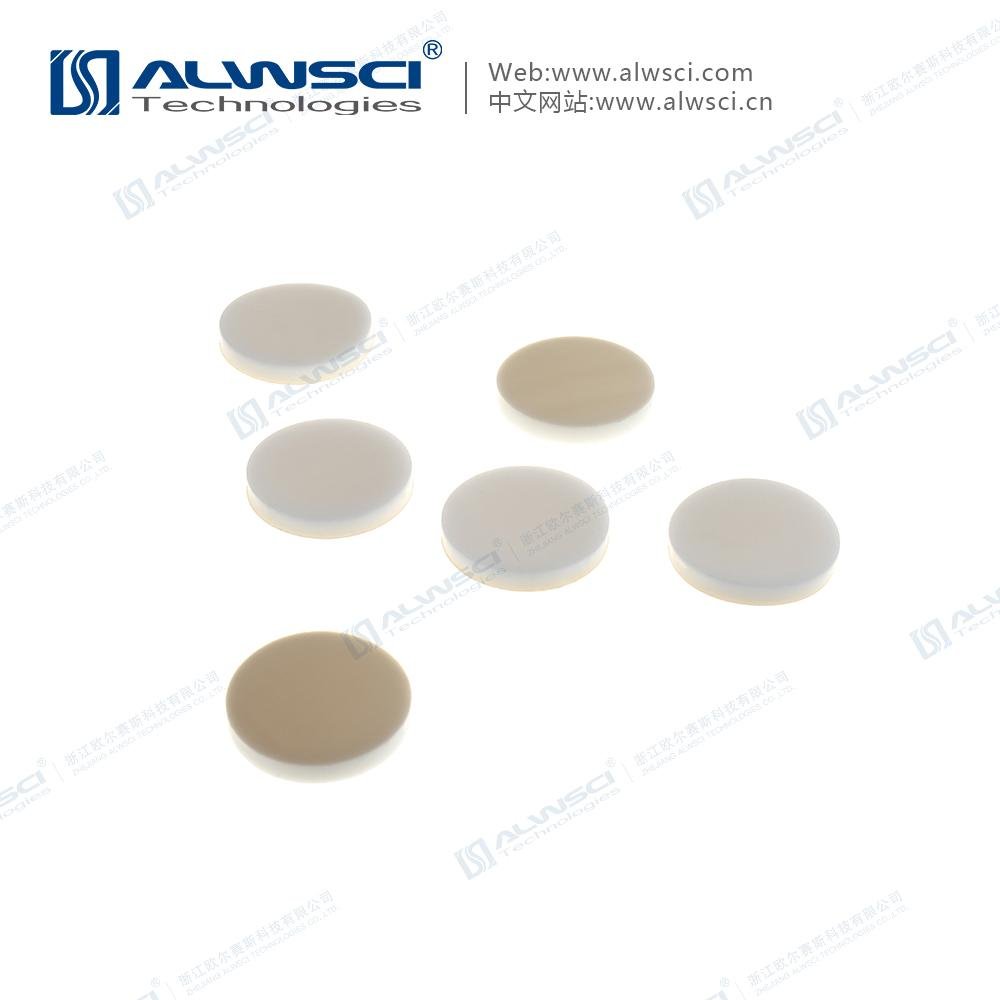 ALWSCI 20mm Aluminum Cap with PTFE septa for GC Headspace Vial 3