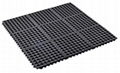 interlocking rubber floor with drainage holes 5