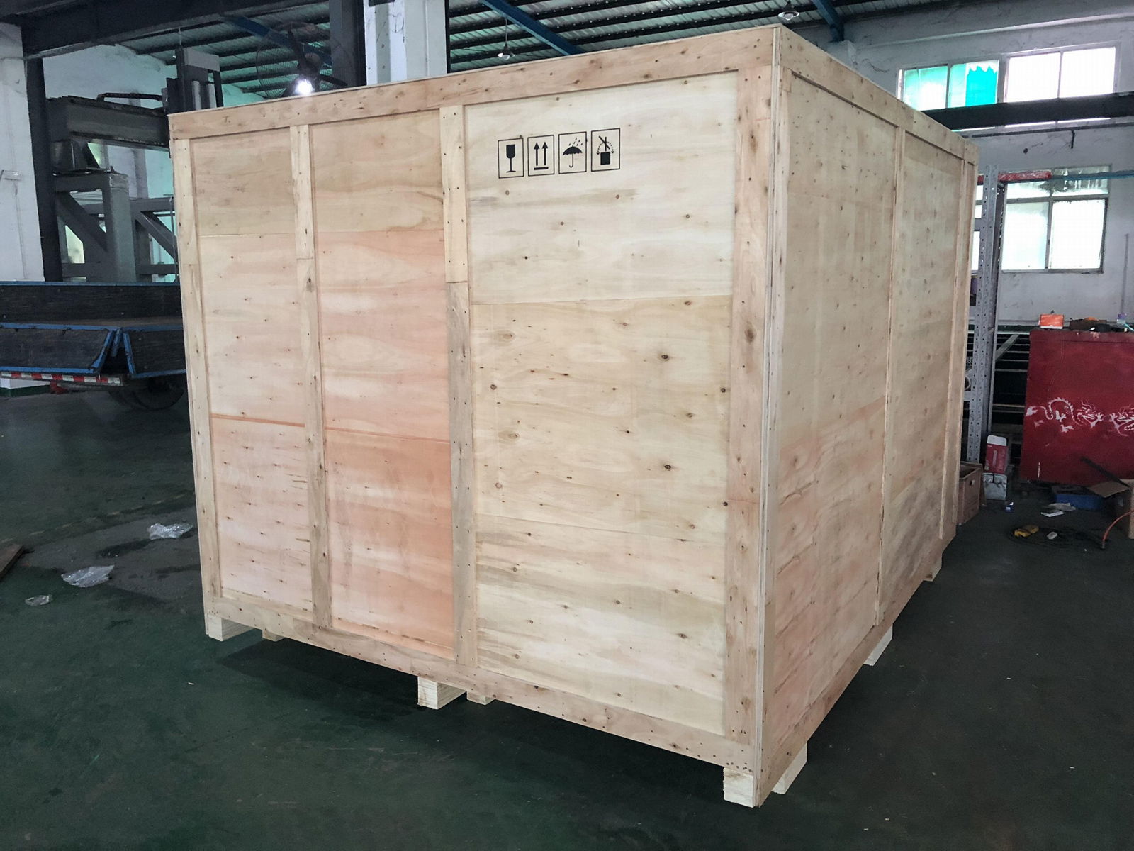 深圳市福永西乡锂电池设备IPPC熏蒸木箱真空木箱包装 2