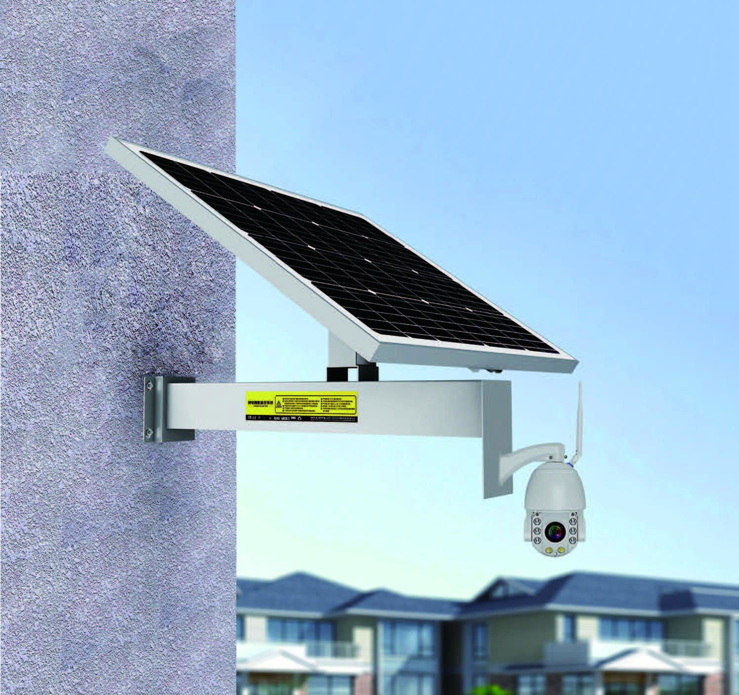 solar powered CCTV IP surveillance camera system