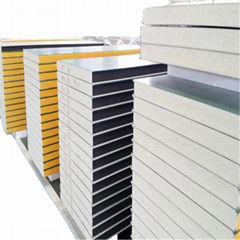 PU/PUR/PIR Foam Insulated Sandwich Wall Panel for Prefabricated Houses