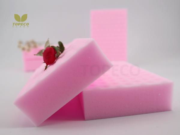 Pink High Density Melamine Foam Magic Sponge