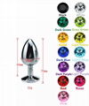 Quality Jewel Metal Butt Plug Sex Toys Cystal Butt Plug 4