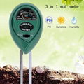 Wholesale 3 in 1 Plant tester Soil PH Meter For Test Soil Moisture PH Light in P 1