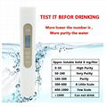tds ppm meter Pure white color water tester Digital meter tds for RO water