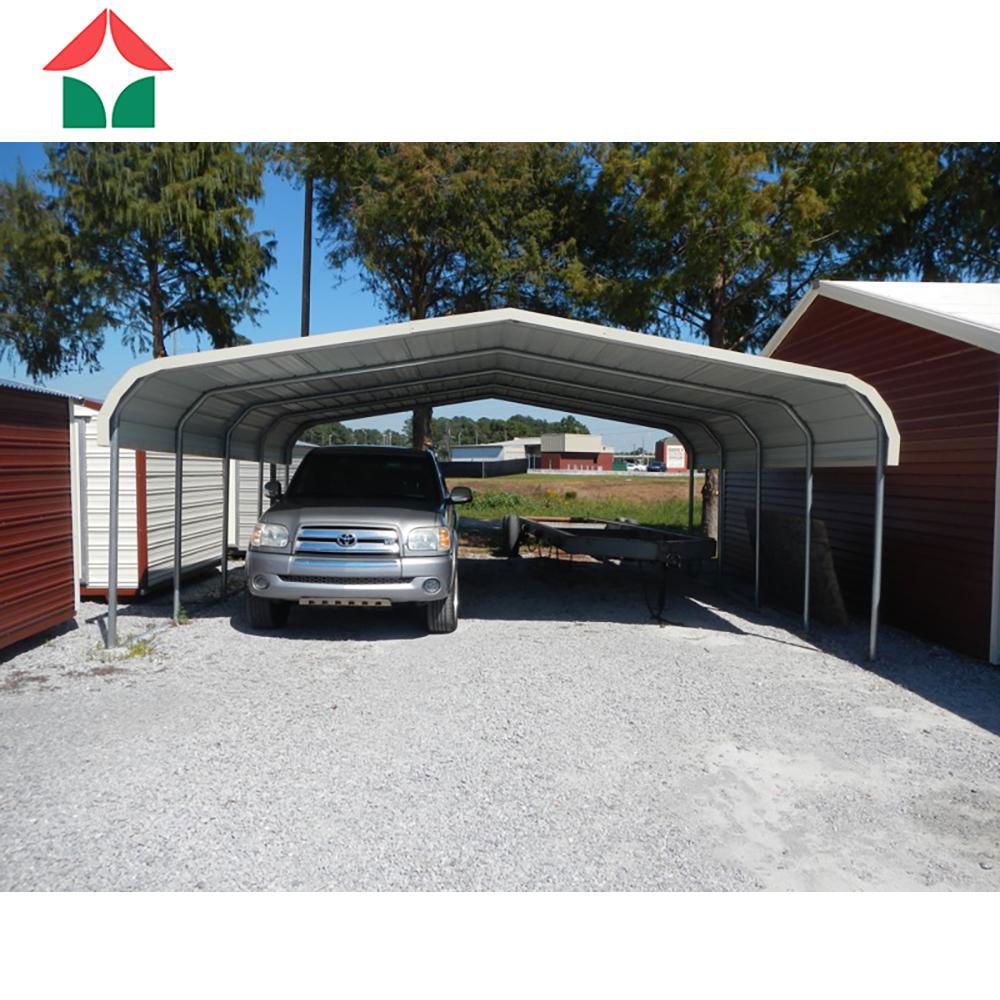 Regular Roof Style High Snow Load Galvanized Wind Resistant Carport 4