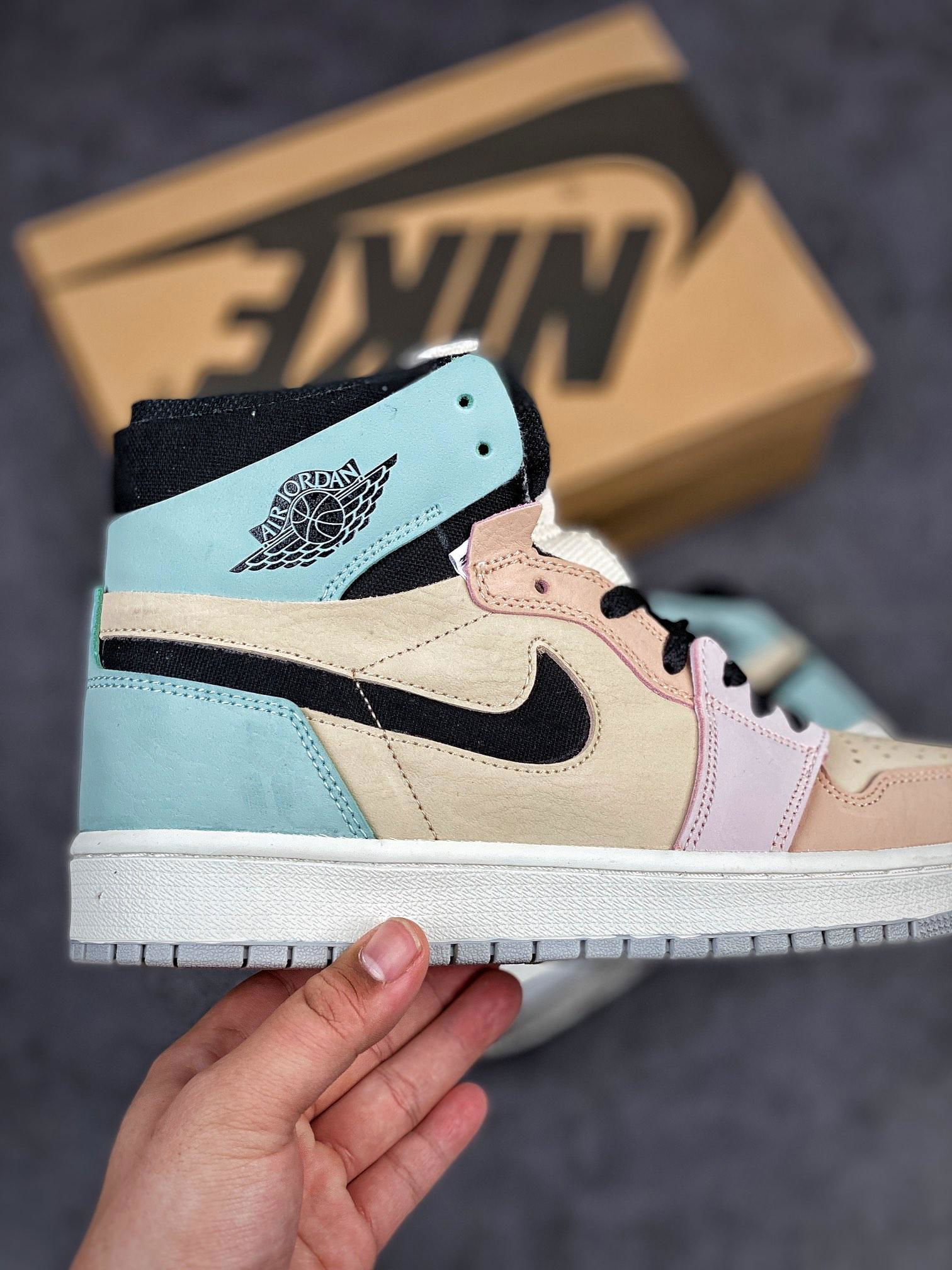 Air Jordan 1 Zoom Air CMFT “Easter”，1：1 original Air Jordan 1 shoes, Jordan shoe 2