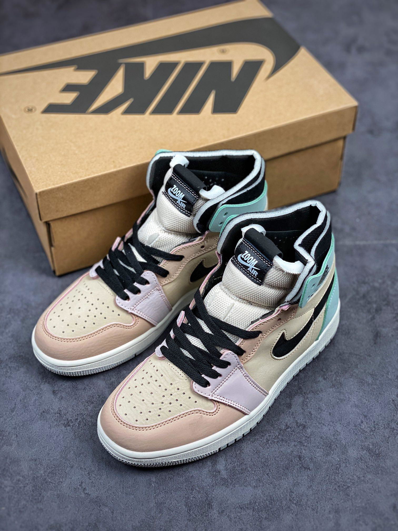 Air Jordan 1 Zoom Air CMFT “Easter”，1：1 original Air Jordan 1 shoes, Jordan shoe 3