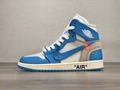 Best replica Air Jordan 1 x OFF-WHITE "UNC" AF1 sport shoes Air Jordan 1 sneaker 1