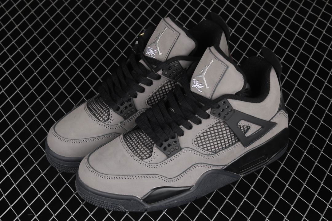 Hot selling Air Jordan 4 Retro AJ4 Suede cool gray Basketball shoes 3