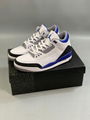 top Air Jordan 3 Retro White Blue ins