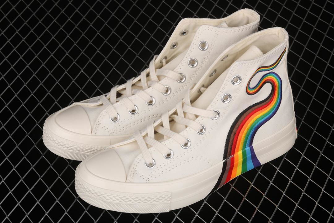 Converse Pride Chuck rainbow color fashion all-match canvas shoes casual shoes 2