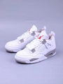 ins hot sale Air Jordan 4 "White Oreo" AJ4 Basketball shoes sports shoes 1