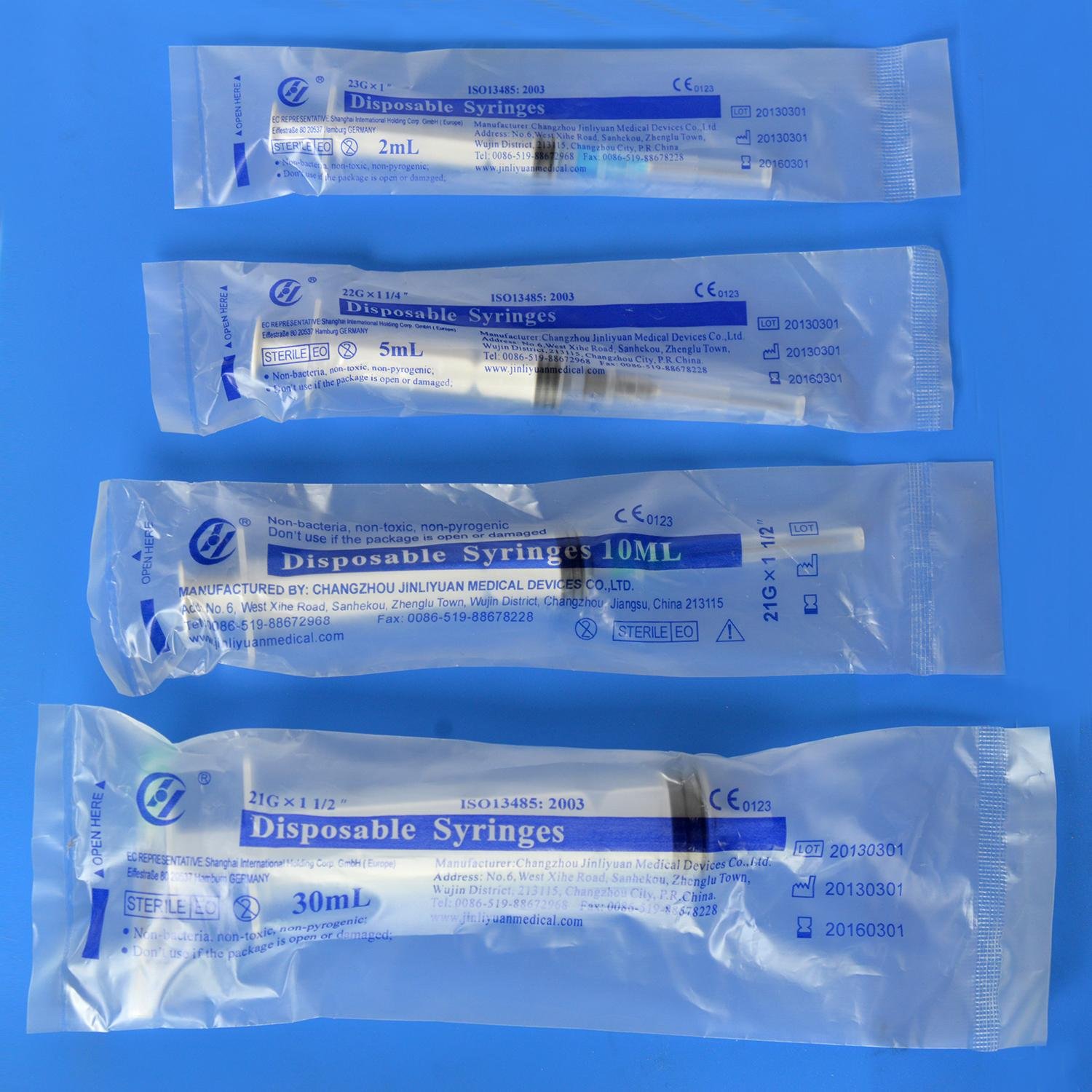 3 part disposable sterile syringes luer lock or luer slip 4