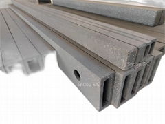 RSiC Beams, ReSiC cross beam, recrystallized silicon carbide square tubes