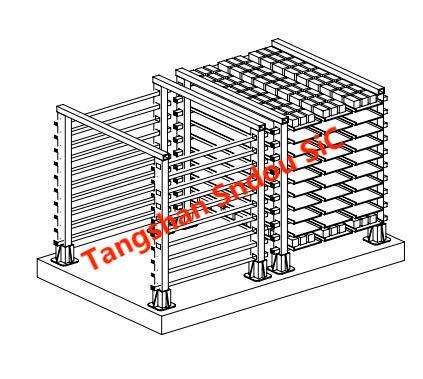 RSiC Support Props, ReSiC pillars Post, recrystallized sic square tubes 3