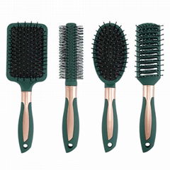 Curly hair comb with inner buckle, cylindrical roller comb, hair blowing design,